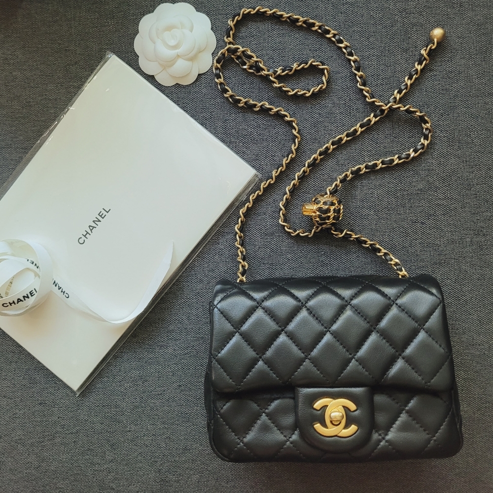 Chanel Mini Square Pearl Crush Crossbody Bag - Picture 2 of 10